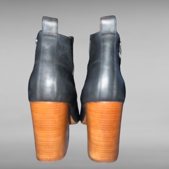 Cole Haan Women's Anisha Open Toe Leather Ankle Boots Size 10 - Picture 3 of 7